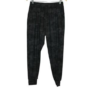 Libin Black Army Print Joggers Camouflage Size M